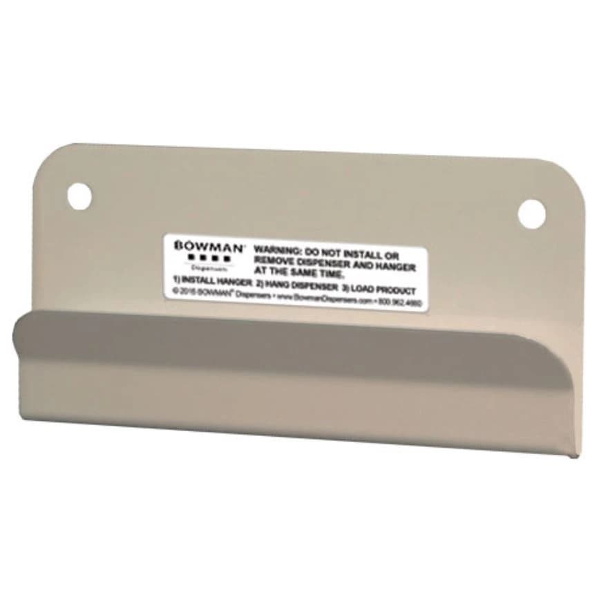 Marketlab Protection System Hanger, Permanent, Quartz Beige, Powder Coated Steel, 0.56" x 5.5" x 2.62", Each - Hanger Permanet f/ Organizer - Image 1