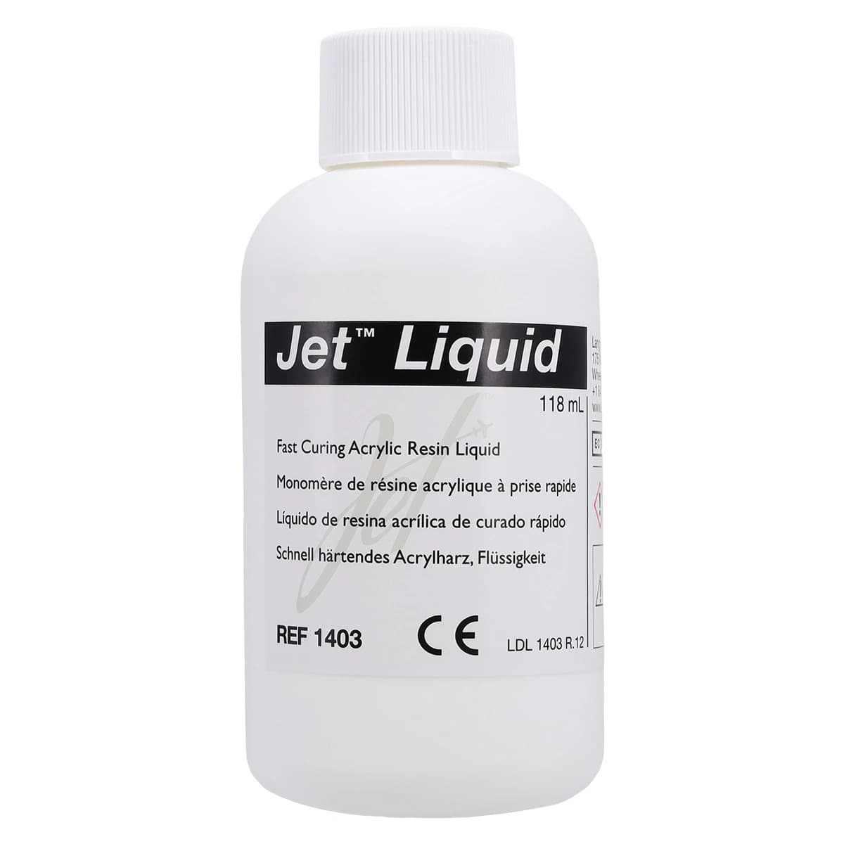 Lang Dental Jet Tooth Shade Acrylic Resin Liquid, Self-Cure, 118 mL (4 oz) Bottle thumbnail 3