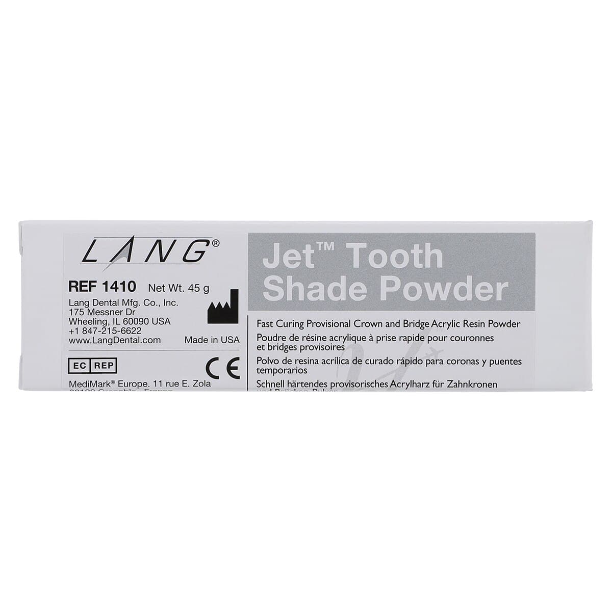 Jet Tooth Shade Acrylic Powder, Shade C3, 2 oz (1410-C3) thumbnail 5