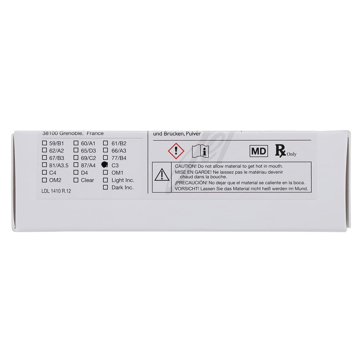 Jet Tooth Shade Acrylic Powder, Shade C3, 2 oz (1410-C3) thumbnail 6