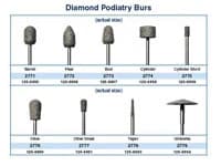 Dedeco Diamond Podiatry Bur, Pear Shape, Each - Diamond Podiatry Bur - Image 1