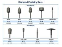 Dedeco Diamond Podiatry Bur, Bud Shape, Each - Diamond Podiatry Bur - Image 1