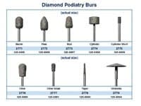 Dedeco Diamond Podiatry Bur, Olive Shape, Each - Diamond Podiatry Bur - Image 1
