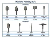 Dedeco Diamond Podiatry Bur, Olive Shape, Taper, Single - Diamond Podiatry Bur Olive - Image 1