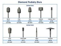 Dedeco Diamond Podiatry Bur, Olive Shape, Single - Diamond Podiatry Bur Olive - Image 1