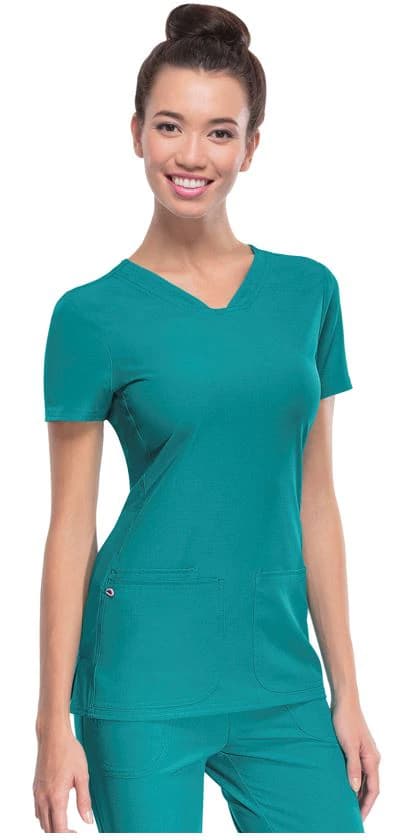 HeartSoul PitterPat V-Neck Scrub Top, Women's, 2X Large, Amethyst/Wisteria, 20710 - HeartSoul PitterPat VNeck Top - Image 1