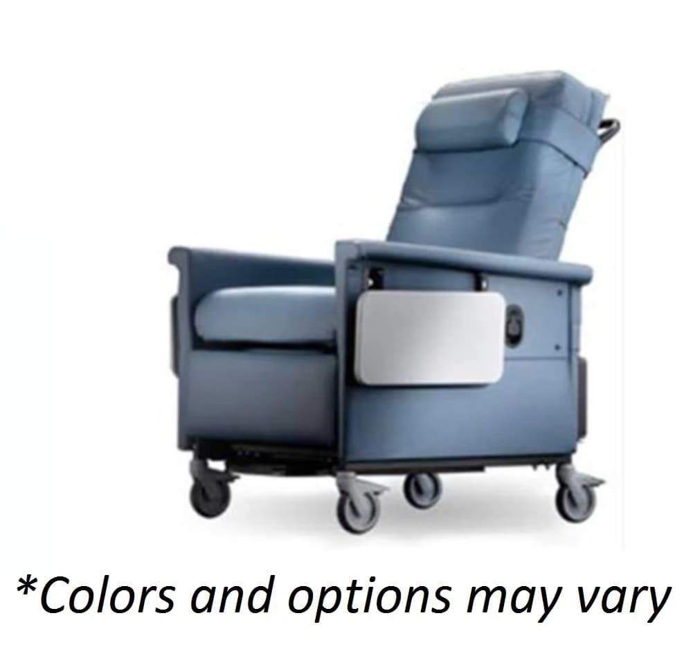 Champion 56 Series Bariatric Transport Recliner, Vinyl Upholstery, 500 lb Capacity, Cobblestone Color - Recliner Bariatric Cobblestone - Image 1