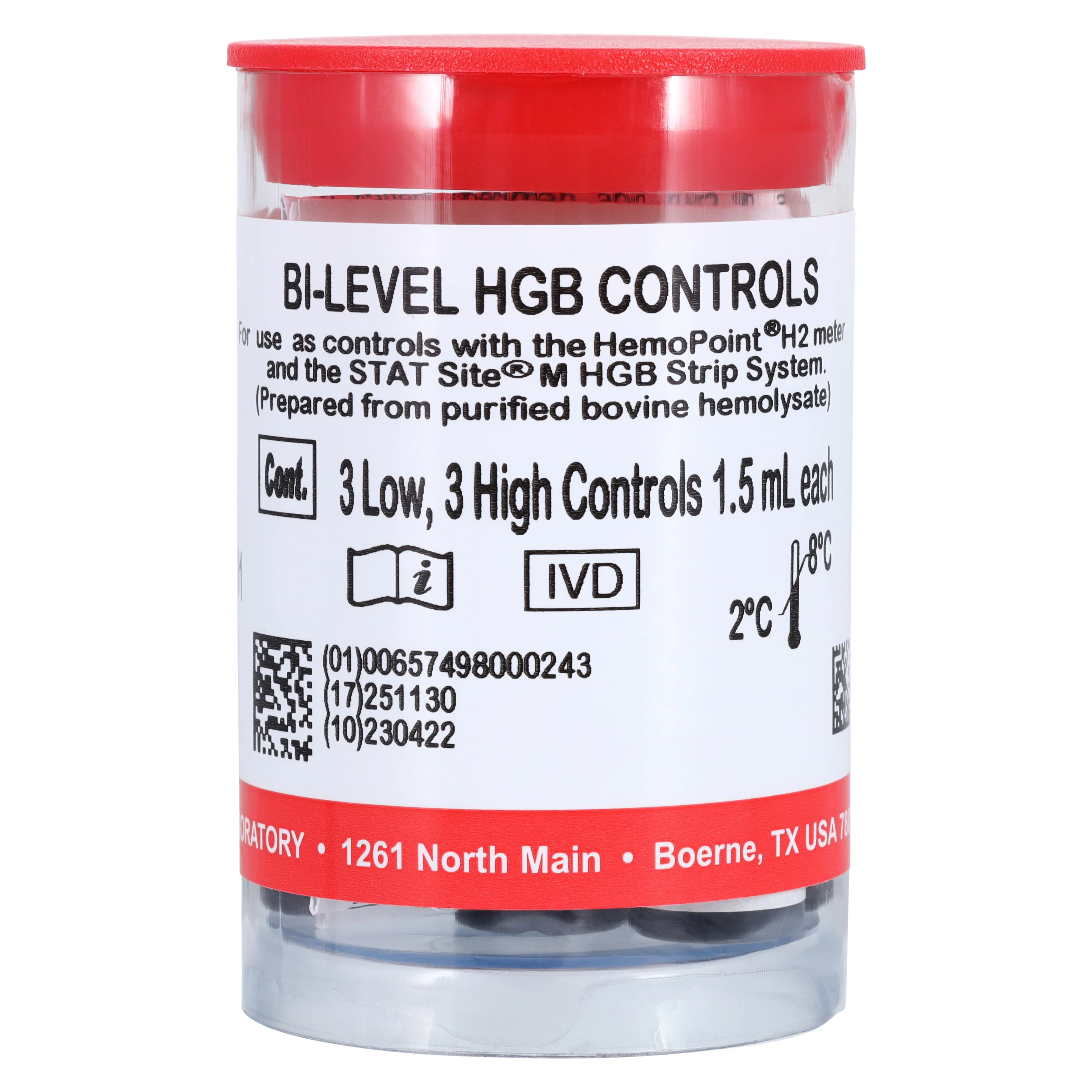 HemoPoint H2 Hemoglobin Bi-Level Control, 6 x 1.5 mL, 6/Box thumbnail 5