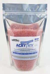 Snow Rock AcryFlex Semi-Flexible Denture Resin, Clear #0, 1 kg (2.2 lb) Bag - #0 Clear AcryFlex 2.2lb Bag - Image 1