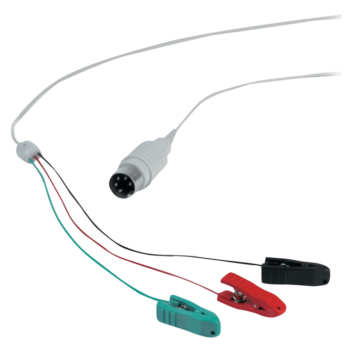 Natus Medical 3-In-1 DIN Cable with Clip for Pre-Gelled Tab Electrodes - Cable 3-In-1 w/ Clip - Image 1