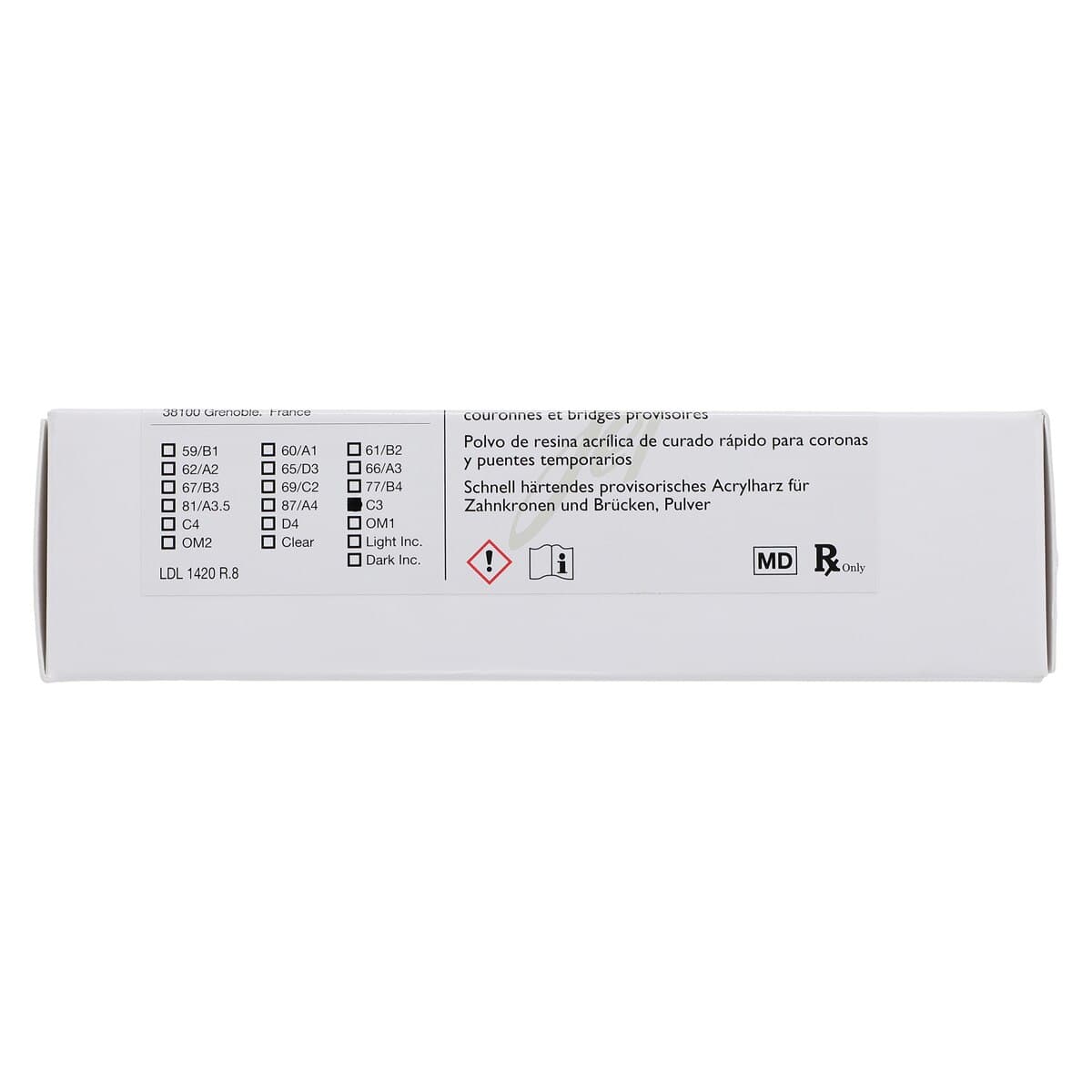 Jet Tooth Shade Temporary C&B Acrylic Resin Powder, Shade C3, 4 oz (113 g), 1/Pk, 1420-C3 thumbnail 6