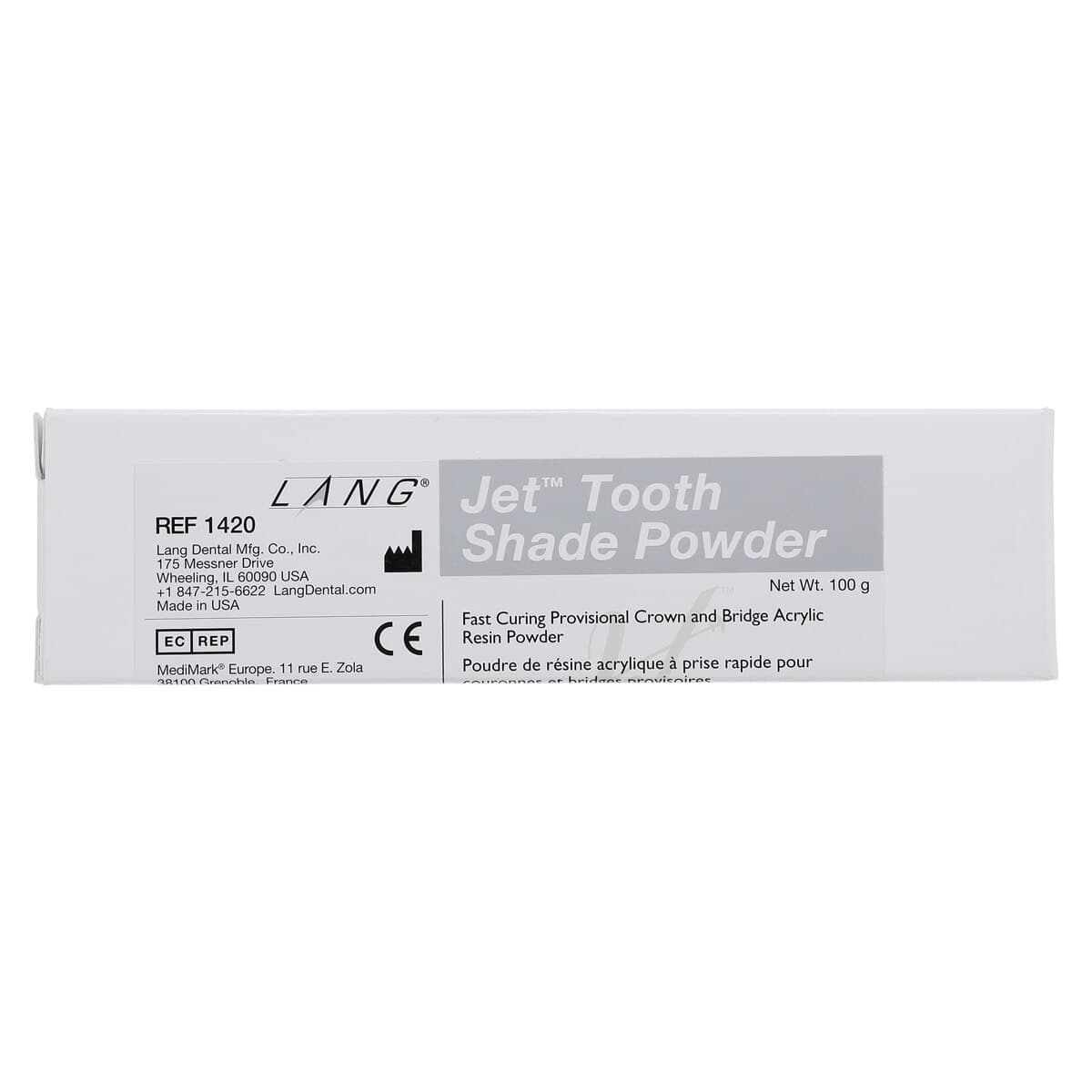 Jet Tooth Shade Temporary C&B Acrylic Resin Powder, Shade C3, 4 oz (113 g), 1/Pk, 1420-C3 thumbnail 5