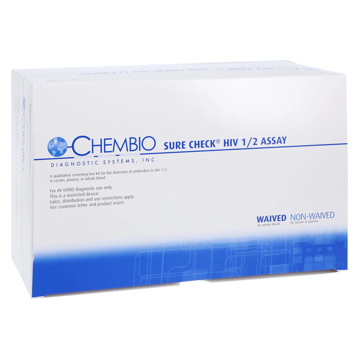 Sure Check HIV 1/2 Rapid Test Kit, CLIA Waived, 25 Tests per Kit - SURE CHECK HIV 1/2 Assay - Image 1