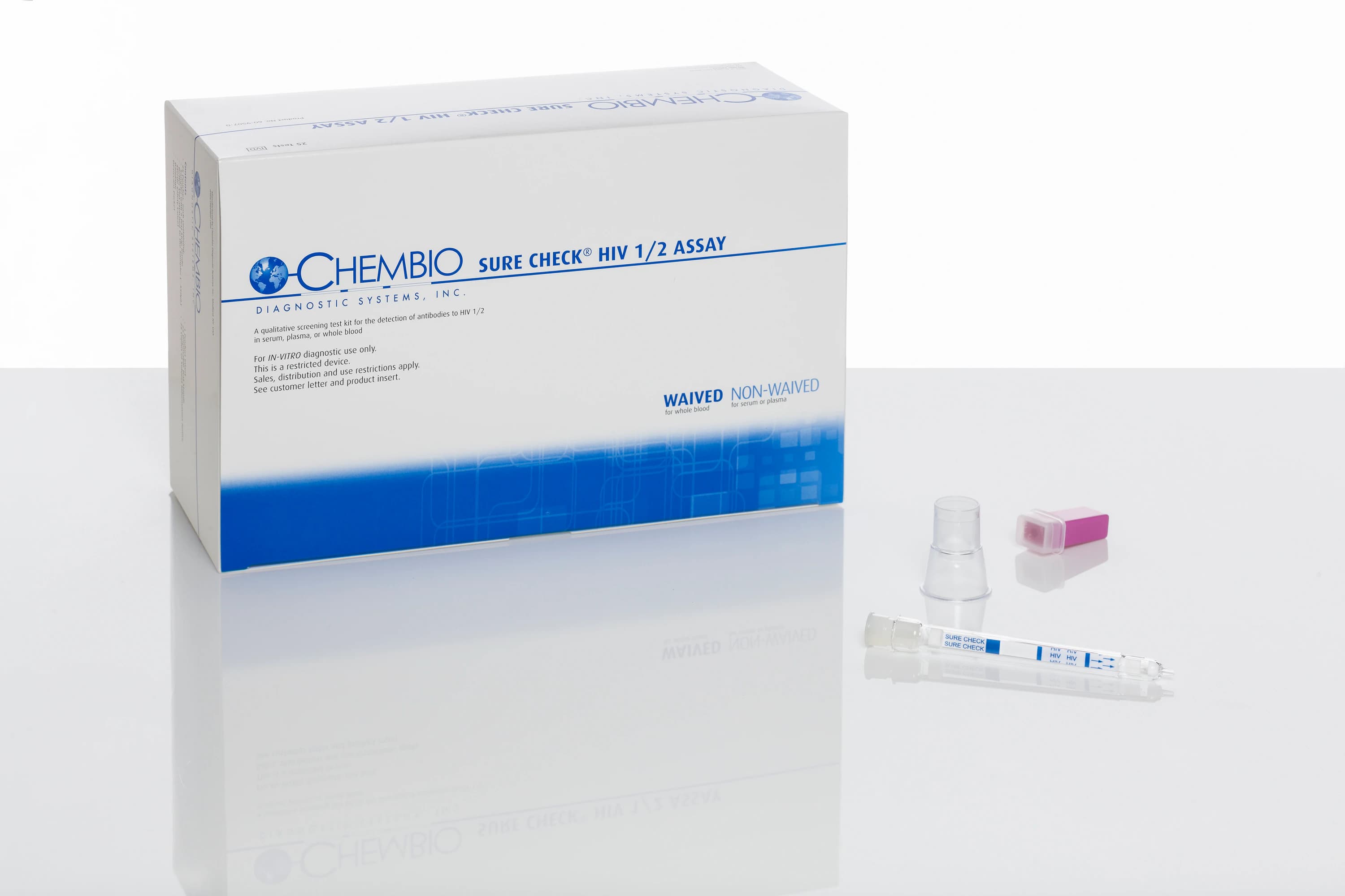 Sure Check HIV 1/2 Rapid Test Kit, CLIA Waived, 25 Tests per Kit thumbnail 2