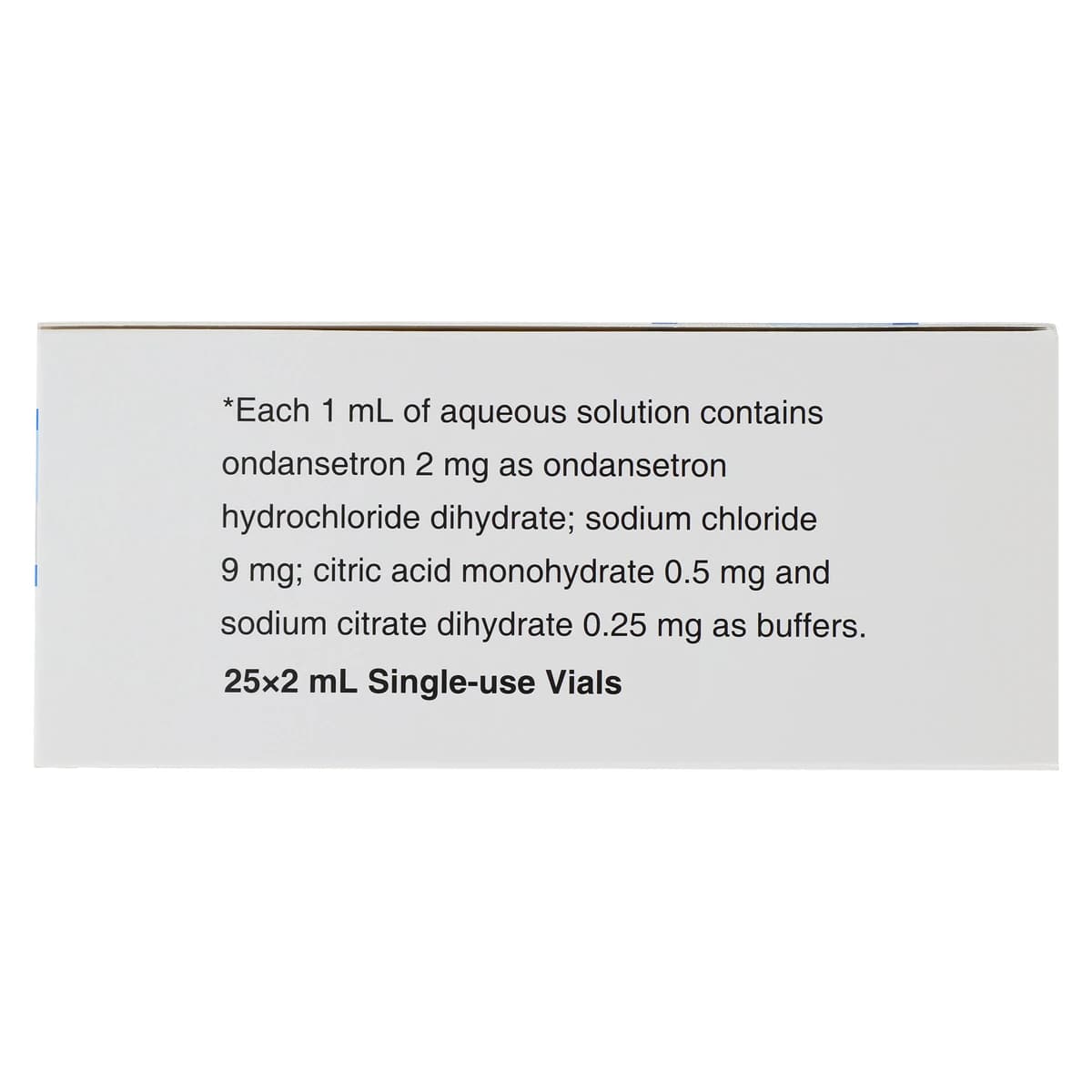 Ondansetron HCl Injection SDV 4mg/2mL, 2mg/mL, 2mL Single Dose Vial, 25/Package thumbnail 4