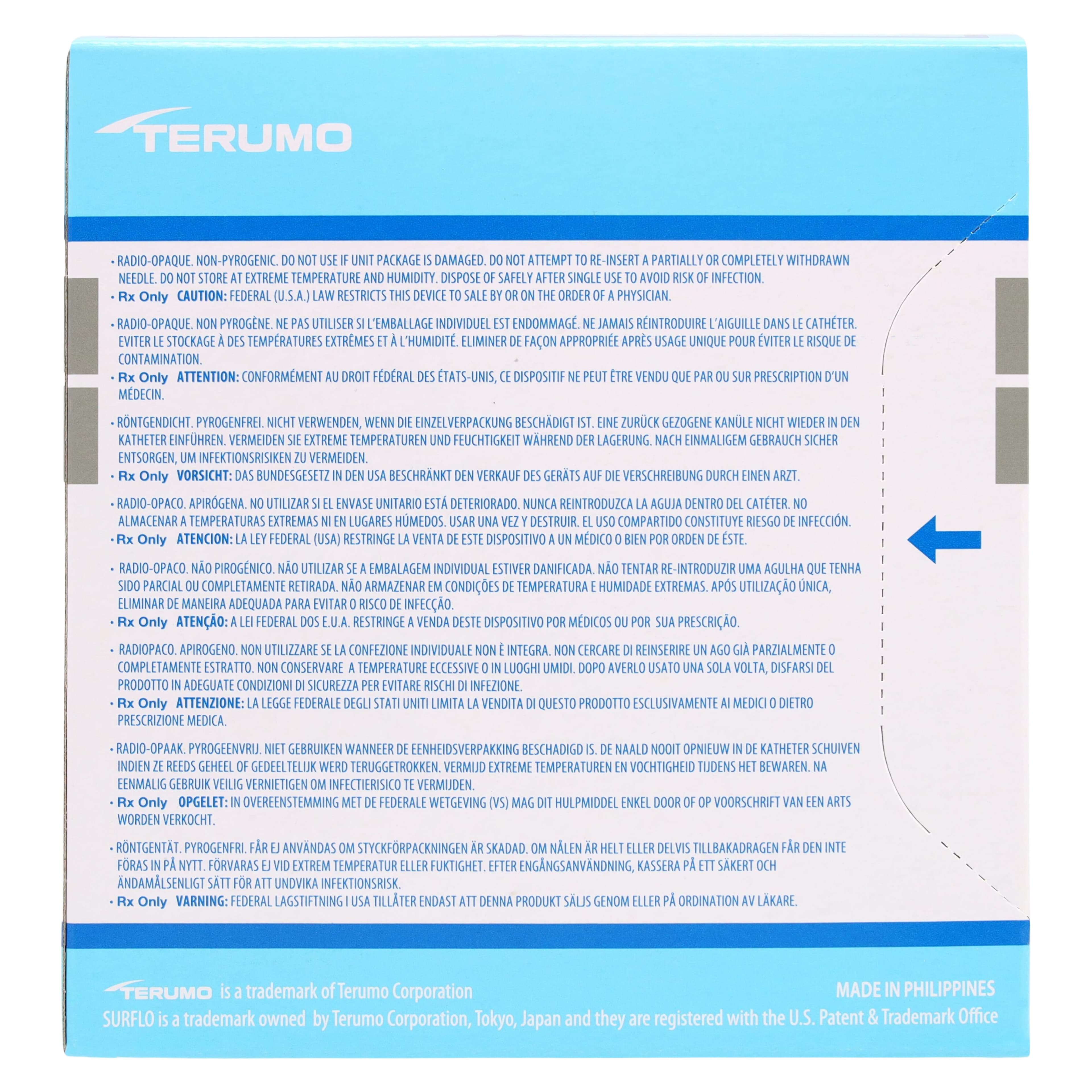 Surflo IV Catheter, 16 Gauge, 1-1/4", Double-Bevel, Gray, Sterile, Latex-Free, 50/Box thumbnail 3