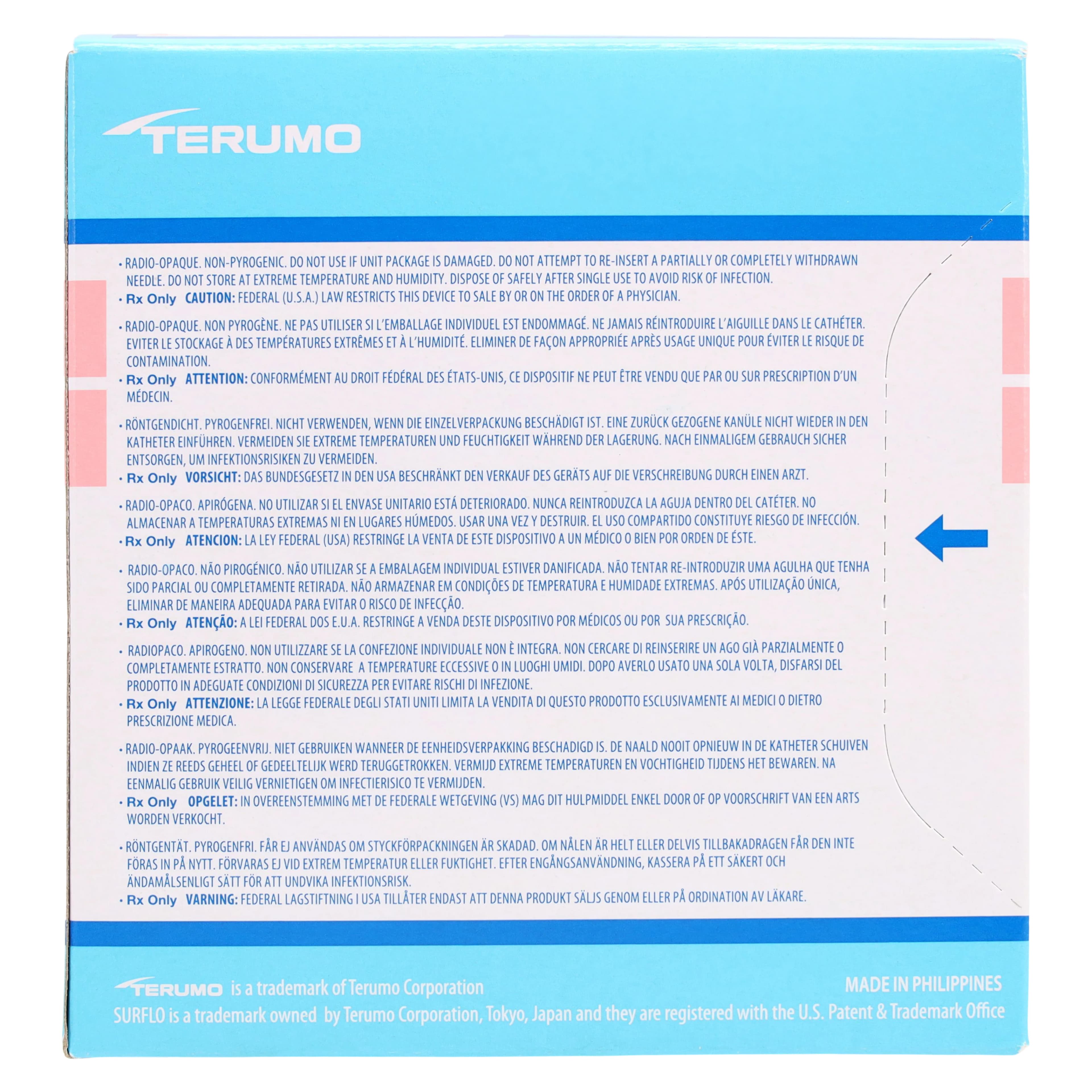 Surflo IV Catheter, 20 Gauge, 1" Double-Bevel, Pink, Sterile, Latex-Free, 50/Box thumbnail 3