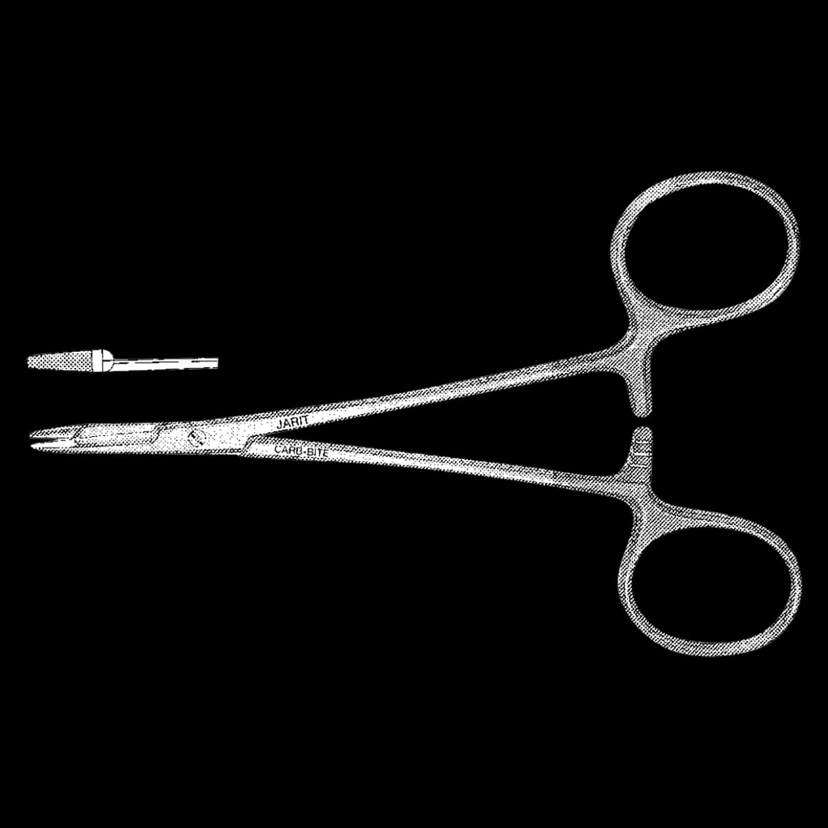 Jarit Crabbite Needle Holder, Serrated Jaw, 5" - Holder Needle Crabbite 5 Serr - Image 1