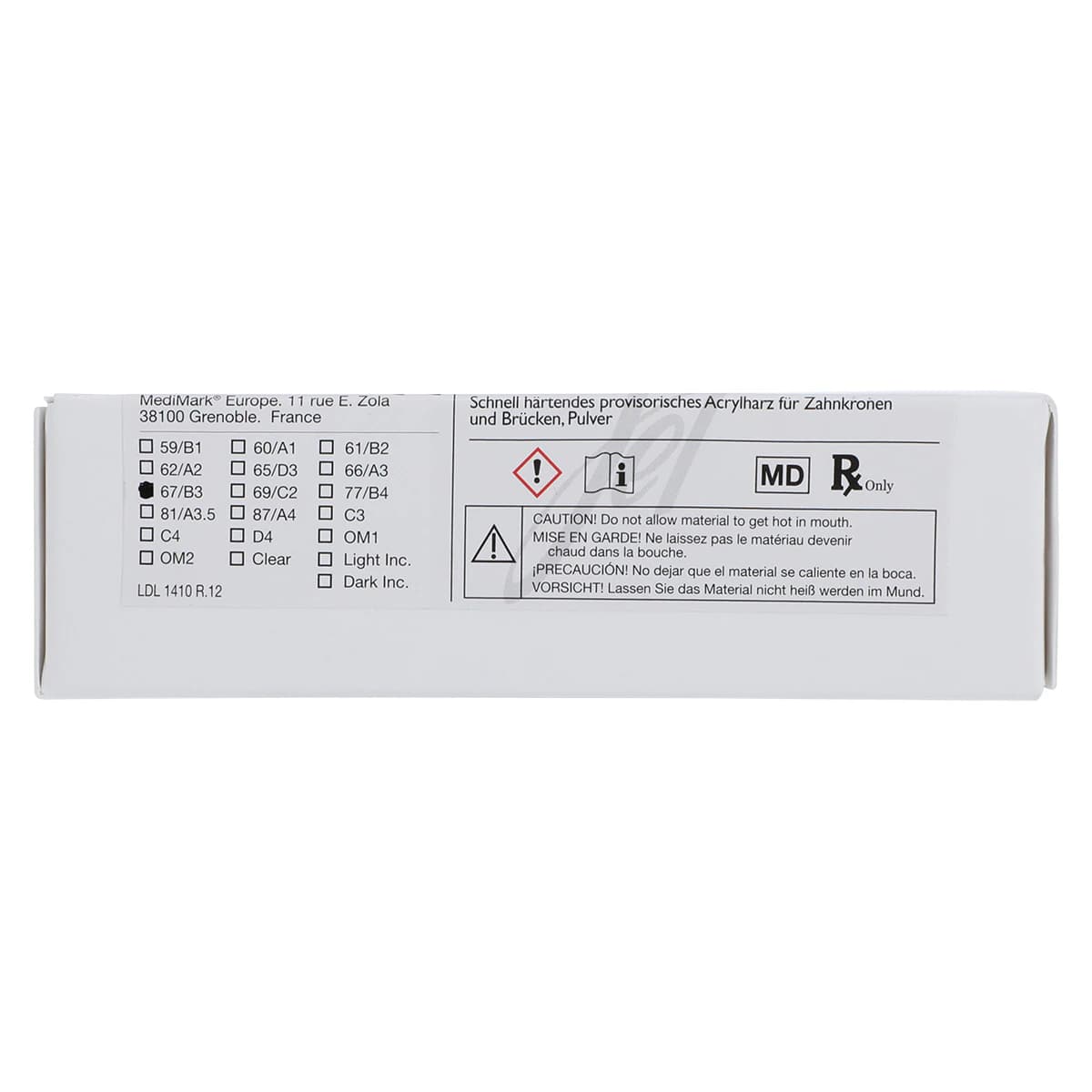 Jet Tooth Shade Acrylic Powder, Shade B3, Self-Cure, 2 oz Refill thumbnail 5