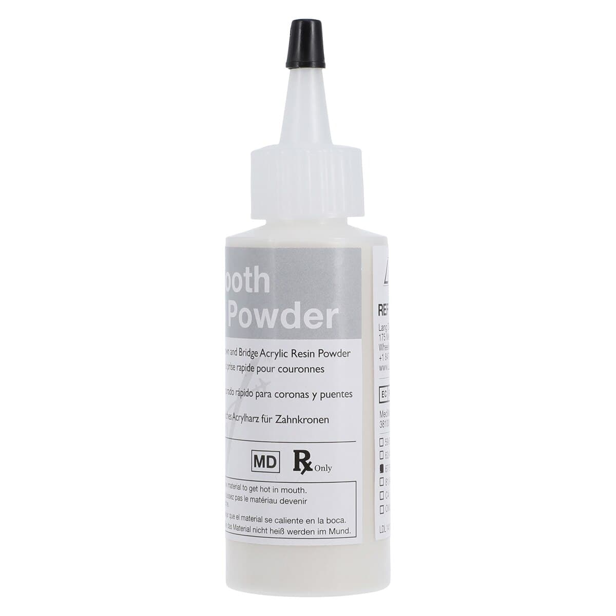 Jet Tooth Shade Acrylic Powder, Shade B3, Self-Cure, 2 oz Refill thumbnail 4