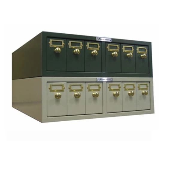 Azer Scientific Microscope Slide Storage Cabinet, Tan, 4500 Slide Capacity, 6 Drawer, 15-3/4 x 18-3/4 x 4-3/4 in thumbnail 2