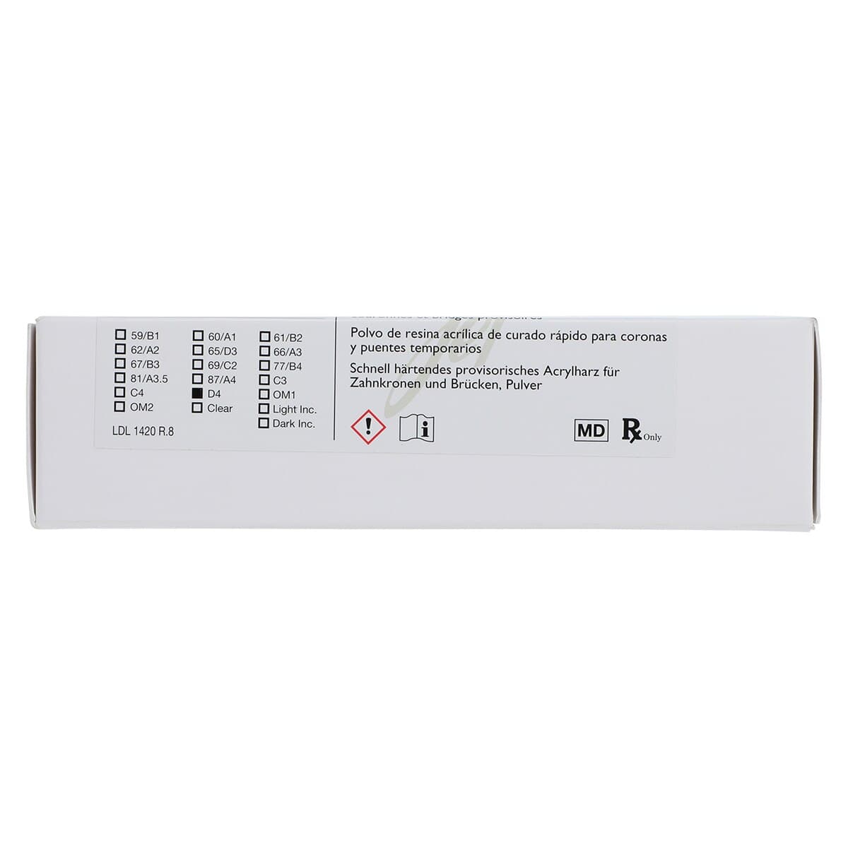 Lang Dental Jet Tooth Shade Acrylic Powder D4, 4oz, Self-Cure, 20D4 thumbnail 5