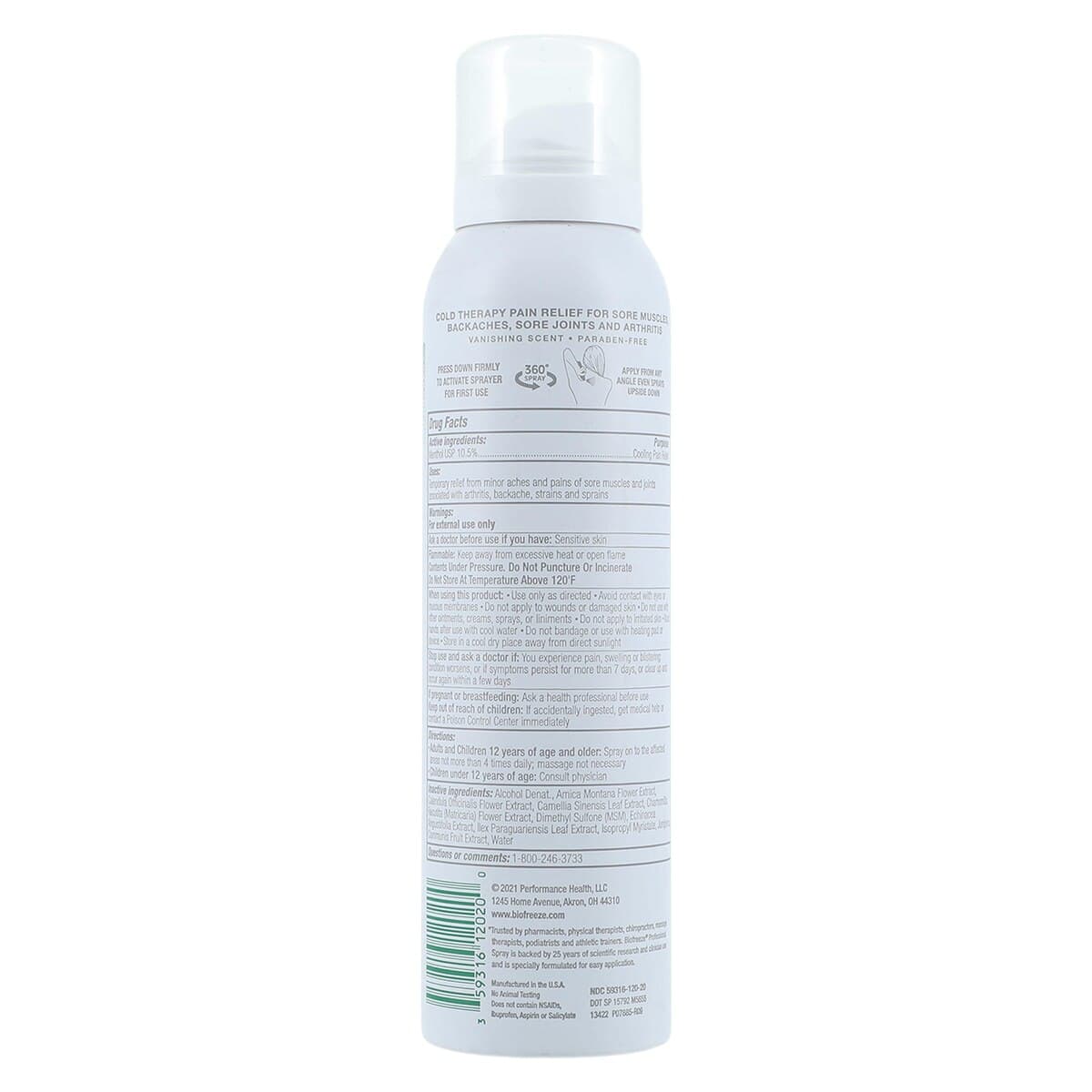 Biofreeze 360 Spray, 4 oz Bottle thumbnail 2
