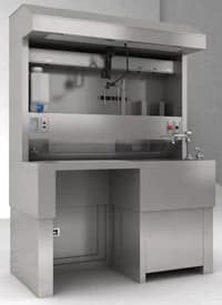 Tissue-Tek Accu-Edge Grossing Station, 30x48x84-96" Stainless Steel, Hands-Free Controls - Nonelevtng Gross Statn w/Ctrls - Image 1