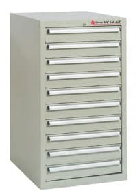 Tissue-Tek Lab Aid Ultra II Microscope Slide Storage Cabinet, Gray, 96,000 Slide Capacity, 22,000 Block Capacity, 59-1/2 x 110 x 71-3/10 cm, Metal - Lab Aid Ultra II Cabinet - Image 1
