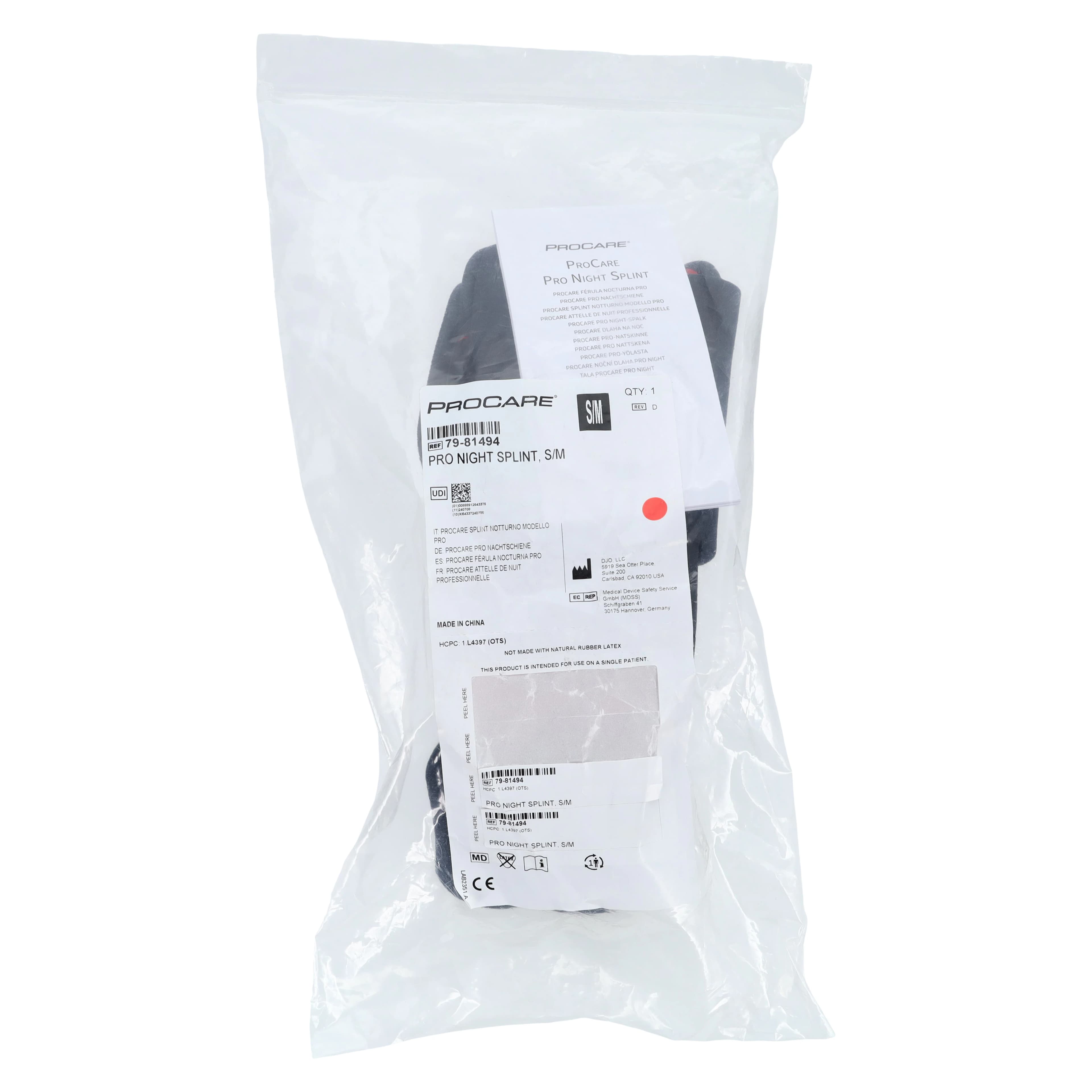 Procare Pro Night Splint for Plantar Fasciitis, Small/Medium, Men 4-8.5 / Women 5-9.5 thumbnail 4