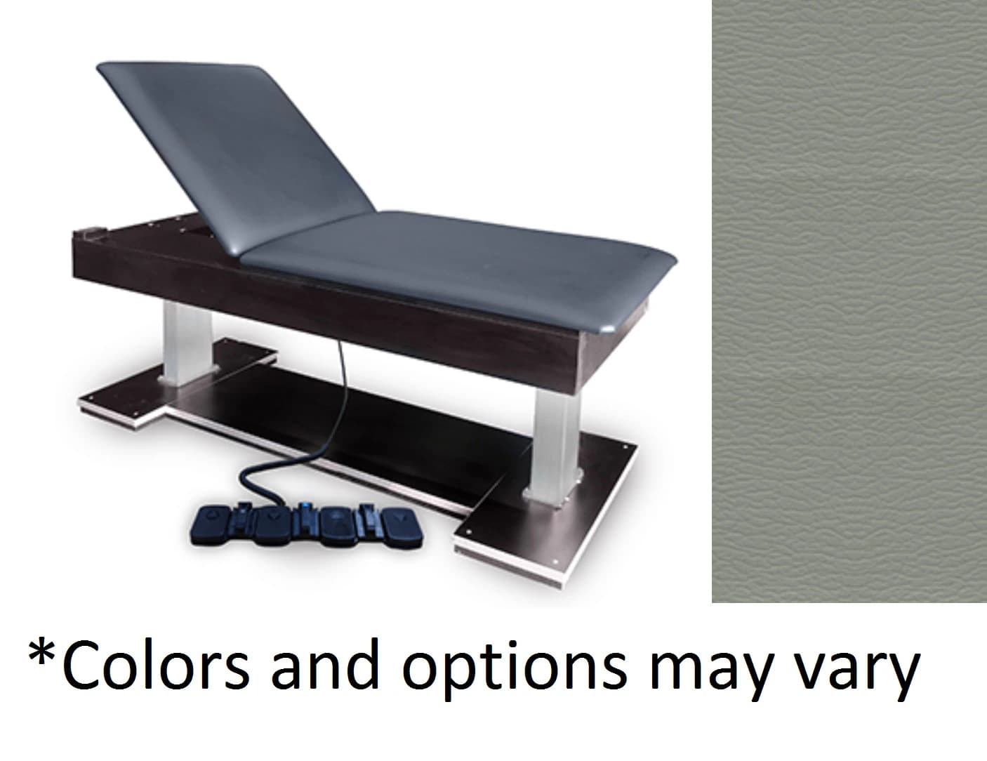 Restoramed Econo Treatment Table Bariatric, Dove Gray, 600 lb Capacity, HLO - Treatment Table Bariatric Hlo - Image 1