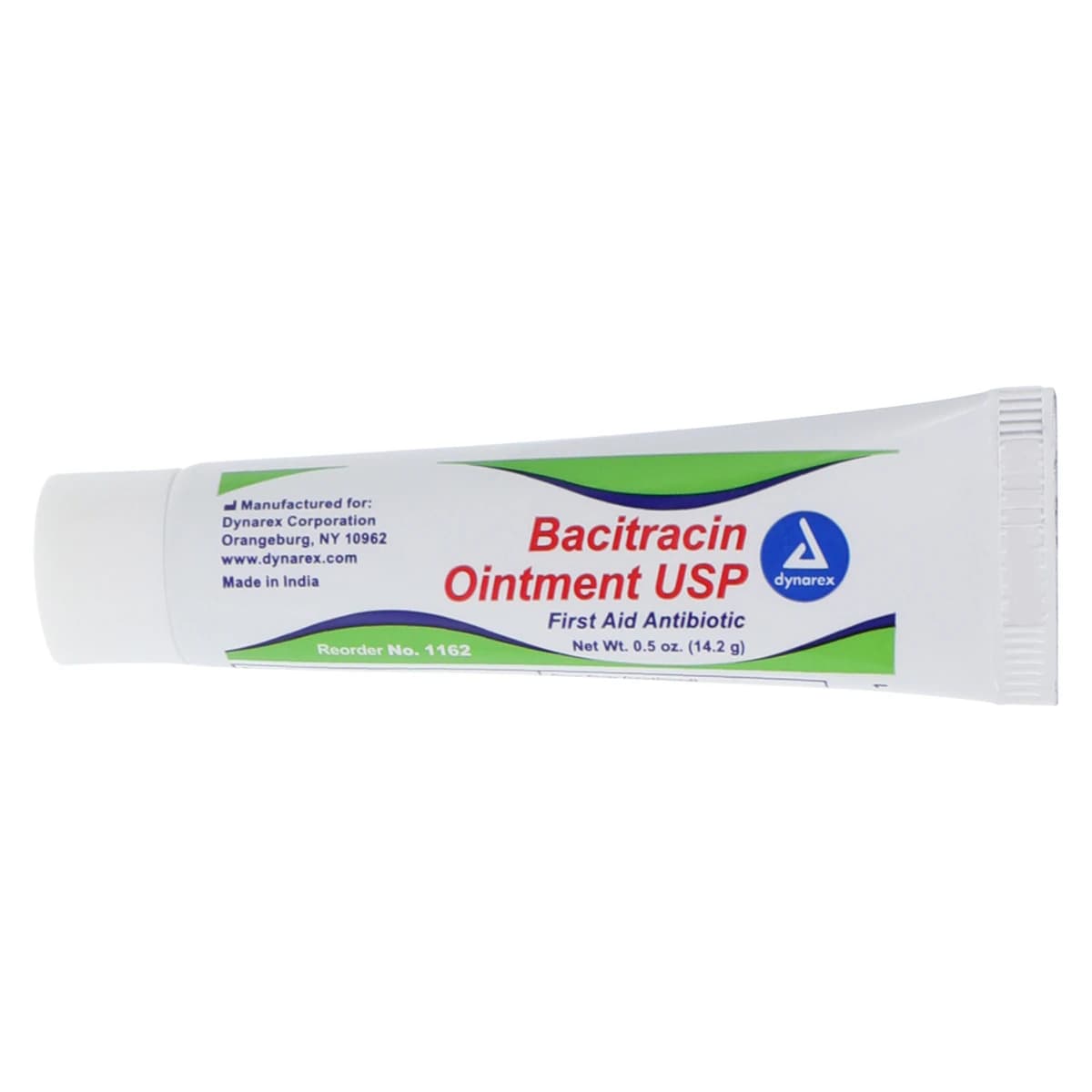 Dynarex Bacitracin Ointment, 500 u/g, 0.5 oz Tube, 1162 thumbnail 3