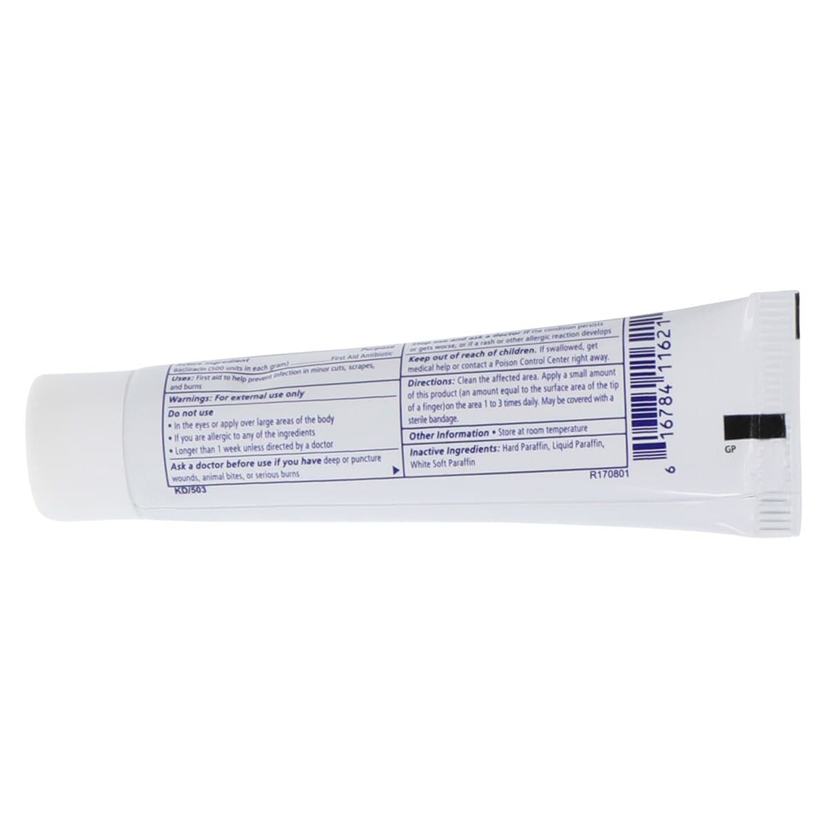 Dynarex Bacitracin Ointment, 500 u/g, 0.5 oz Tube, 1162 thumbnail 4