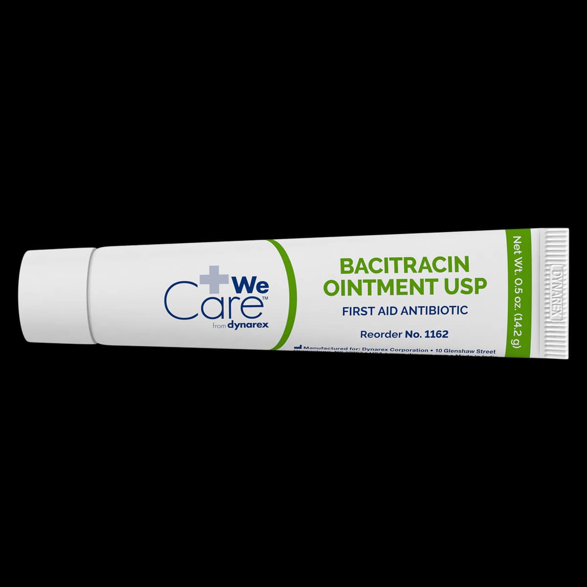 Dynarex Bacitracin Ointment, 500 u/g, 0.5 oz Tube, 1162 - Bacitracin w/o Zinc Ointment - Image 1