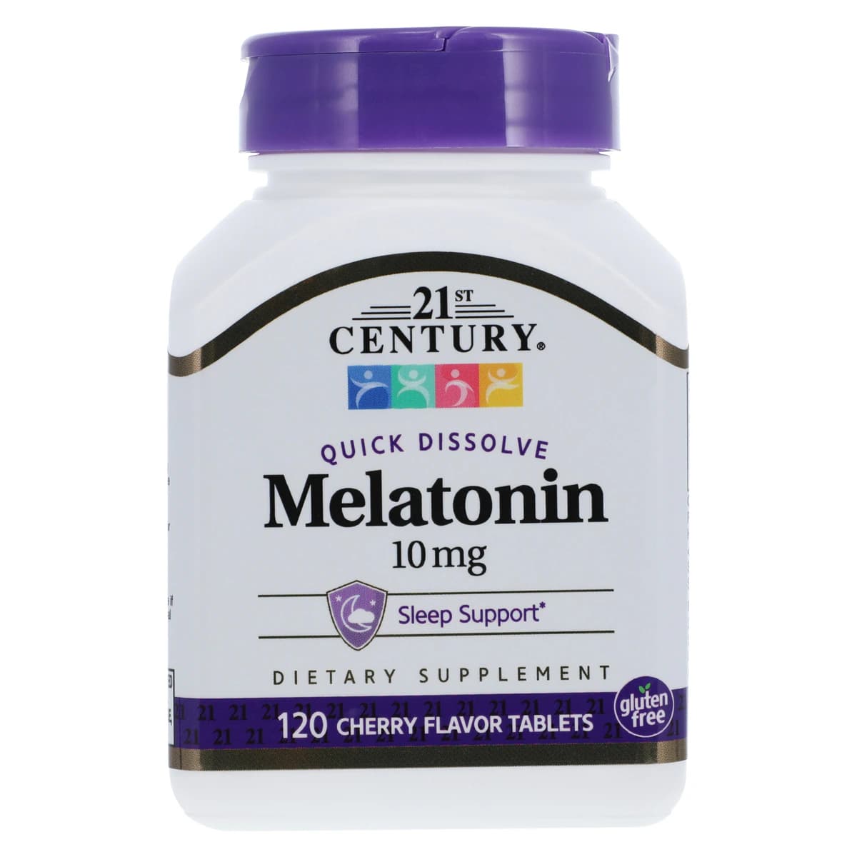 21st Century Healthcare Melatonin Quick Dissolve Tablets, 10 mg, Cherry Flavor, 120 Count - Melatonin Quick Dissolve Chry - Image 1