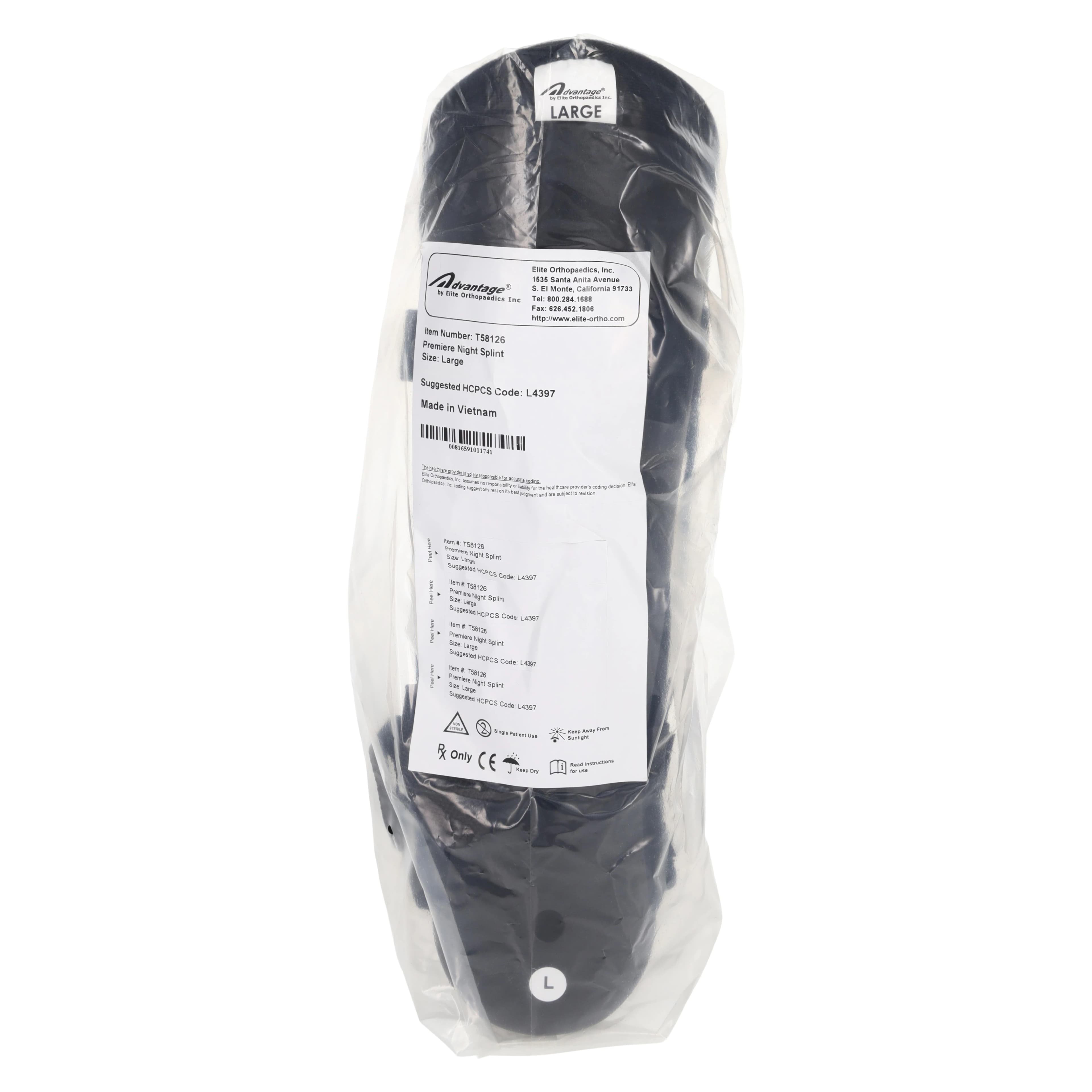Elite-Orthopaedics Premiere Night Splint, Posterior, Adult Large (Men 11-12.5 / Women 10+), Universal thumbnail 7