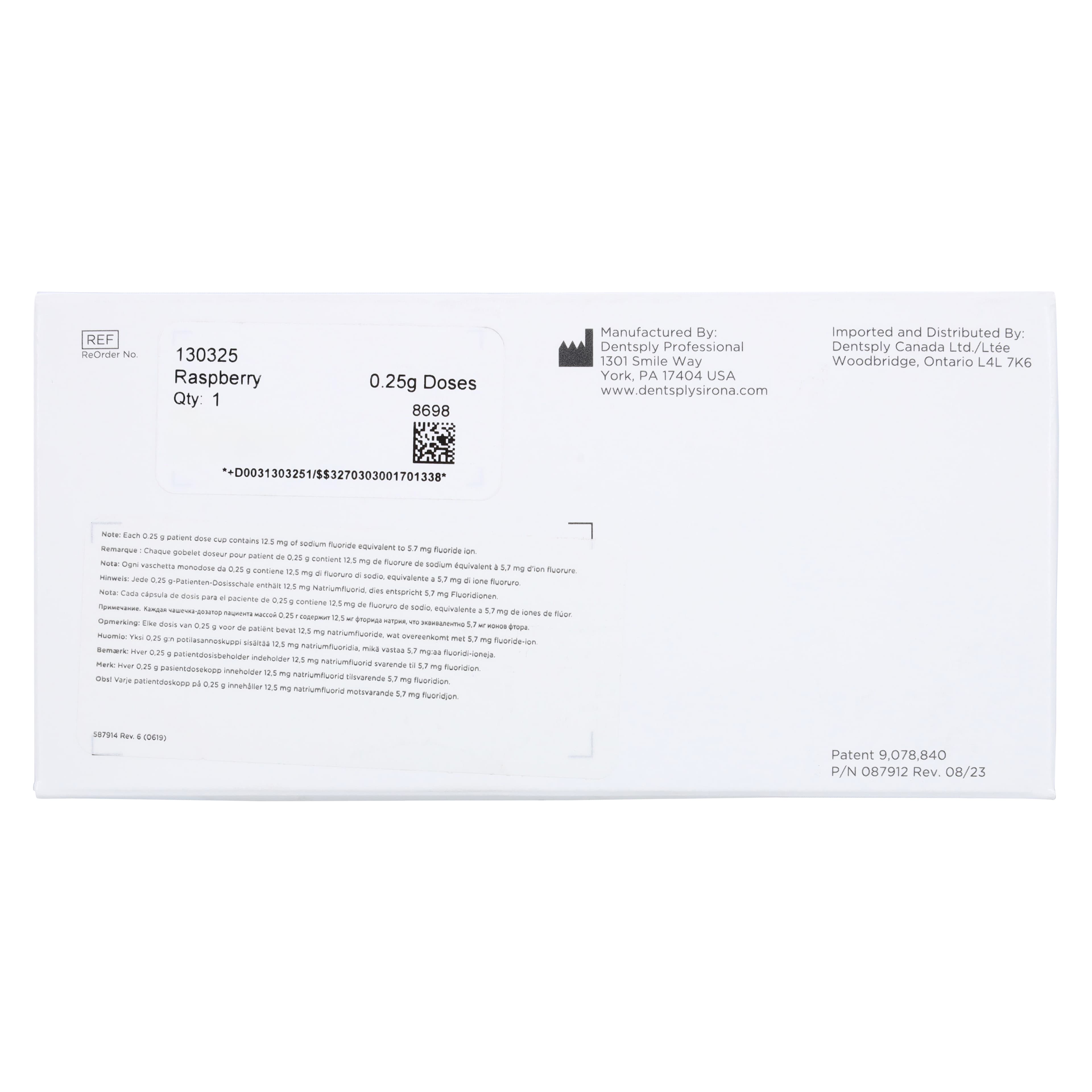 NUPRO® White Varnish Easy Application Package, 5% Sodium Fluoride, Raspberry, 0.25 g, 50/Box, 130325 thumbnail 5