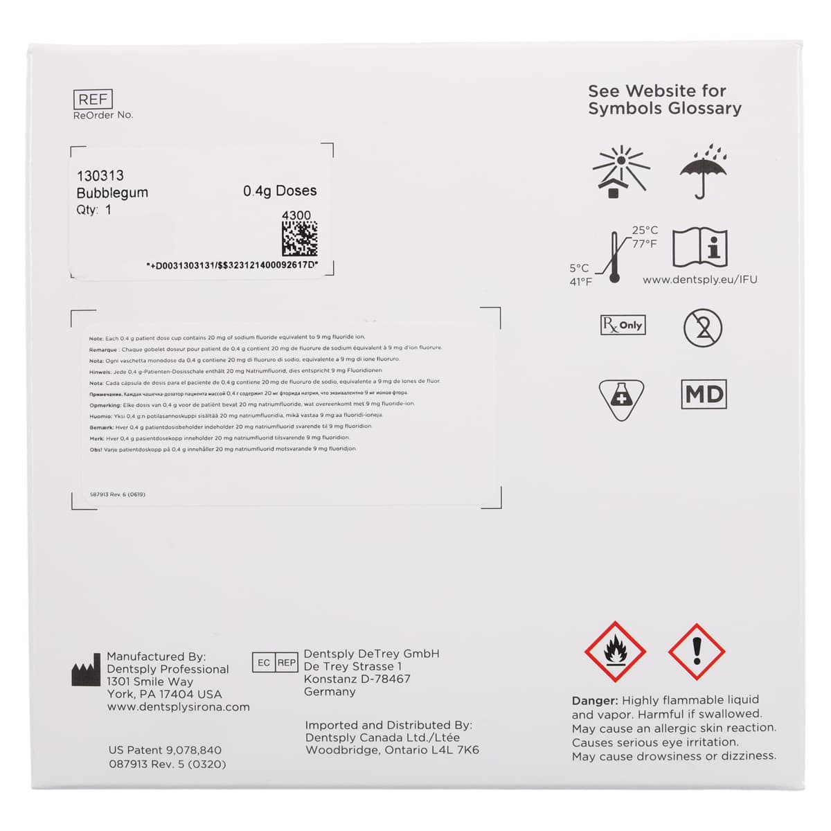 NUPRO White Varnish, 5% Sodium Fluoride, Bubblegum, 0.4 g, Easy Application Packages, 100/Box, 130313 thumbnail 5