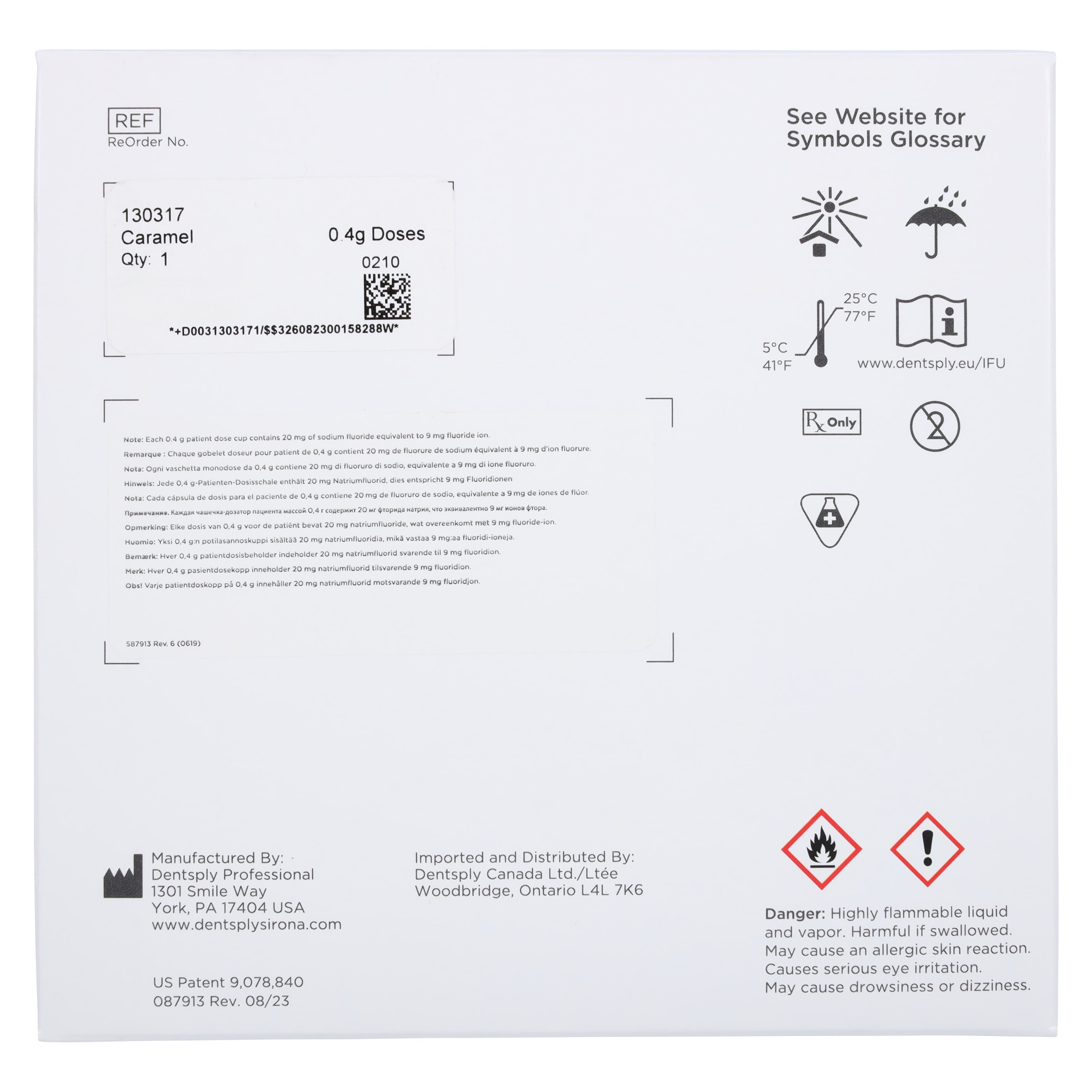NUPRO® White Varnish Easy Application Package, 5% Sodium Fluoride, Caramel, 0.4 g, 100/Box, 130317 thumbnail 3