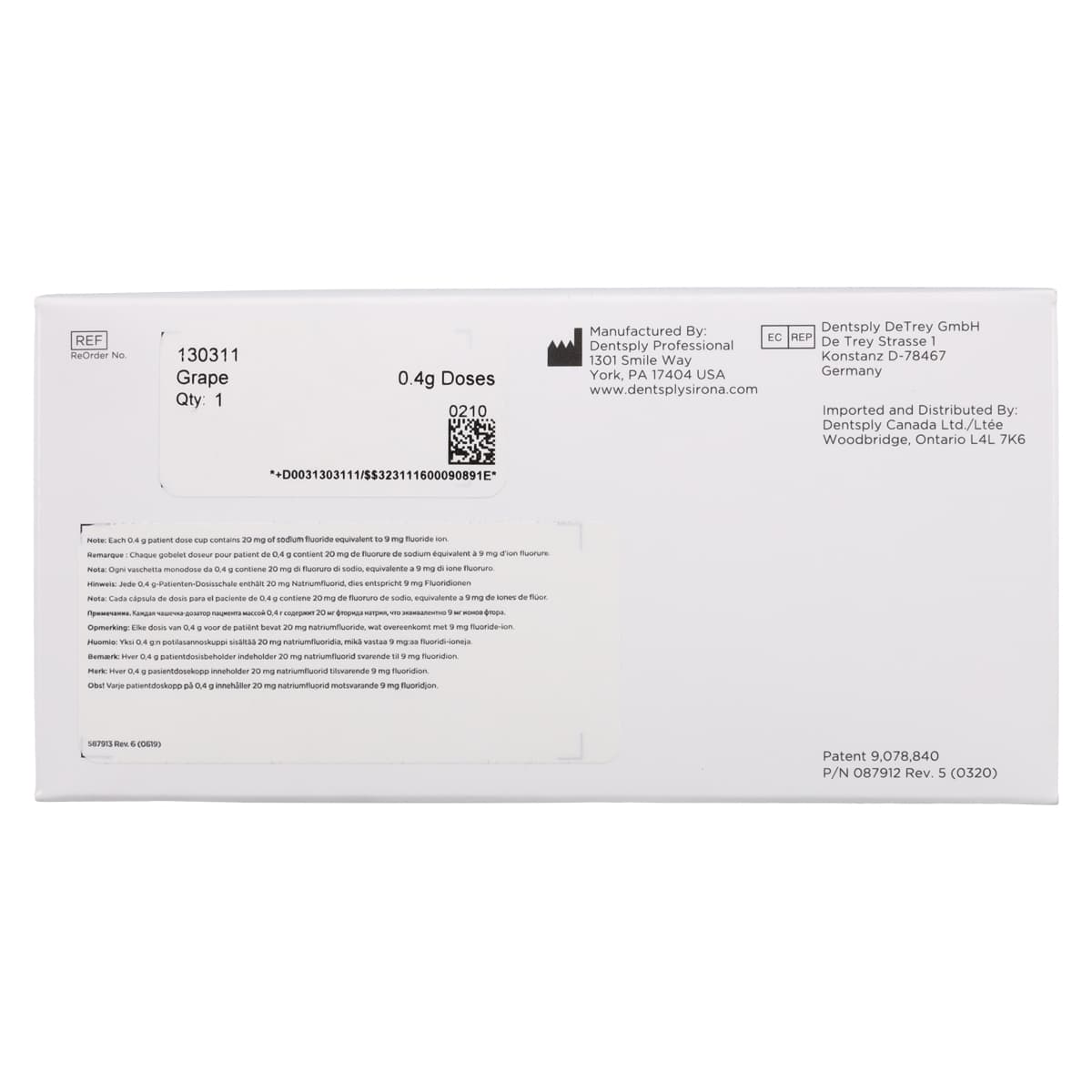 NUPRO® White Varnish Easy Application Package, 5% Sodium Fluoride, Grape, 0.4 g, 50/Pkg, 130311 thumbnail 2