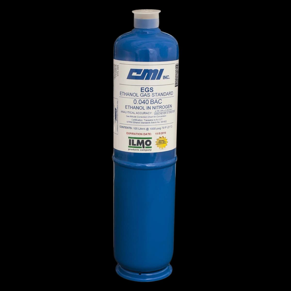 Ilmo Specialty Gases Ethanol Gas Cylinder - Ethanol Gas Cylinder - Image 1