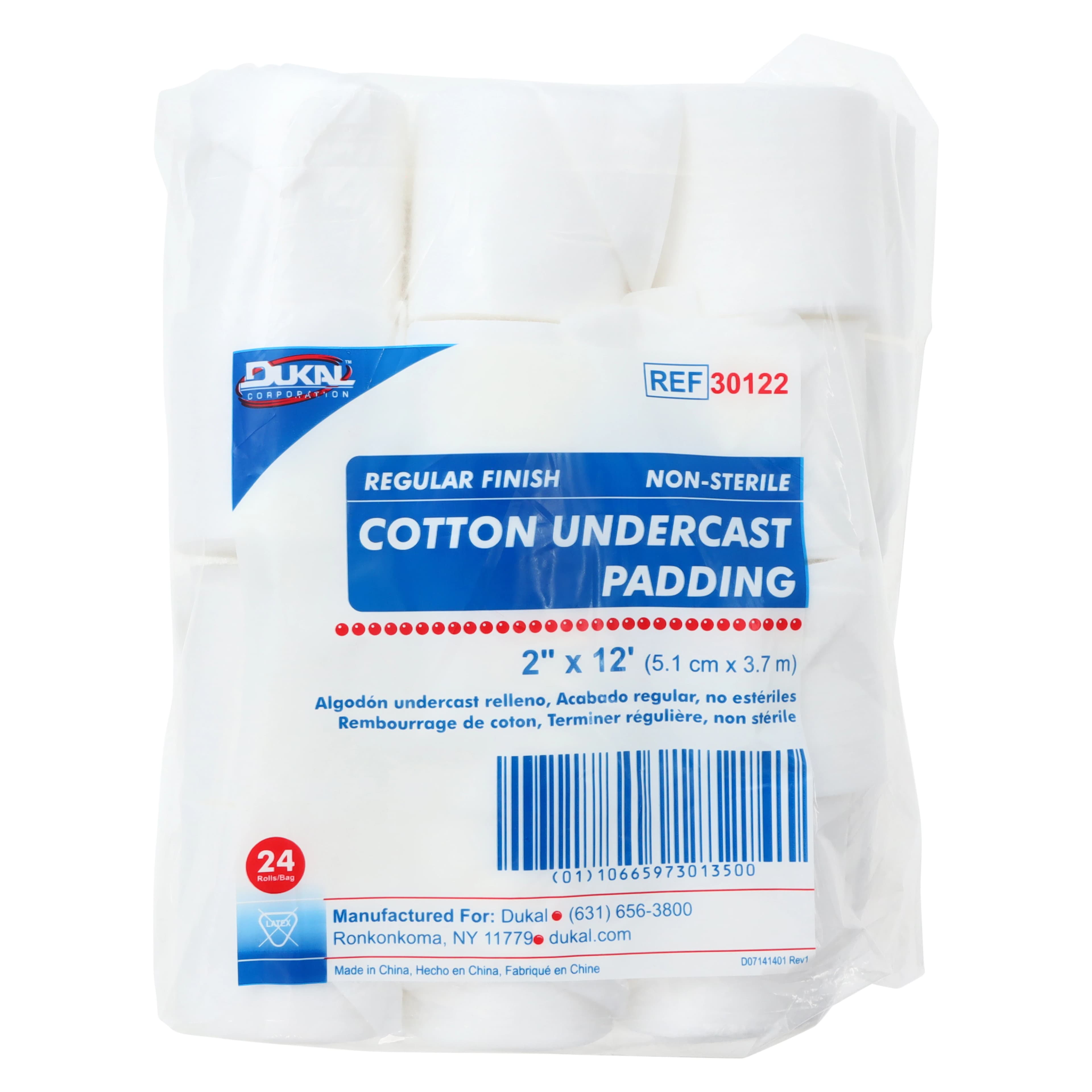 Dukal Cotton Undercast Padding, White, 2" x 12' thumbnail 3