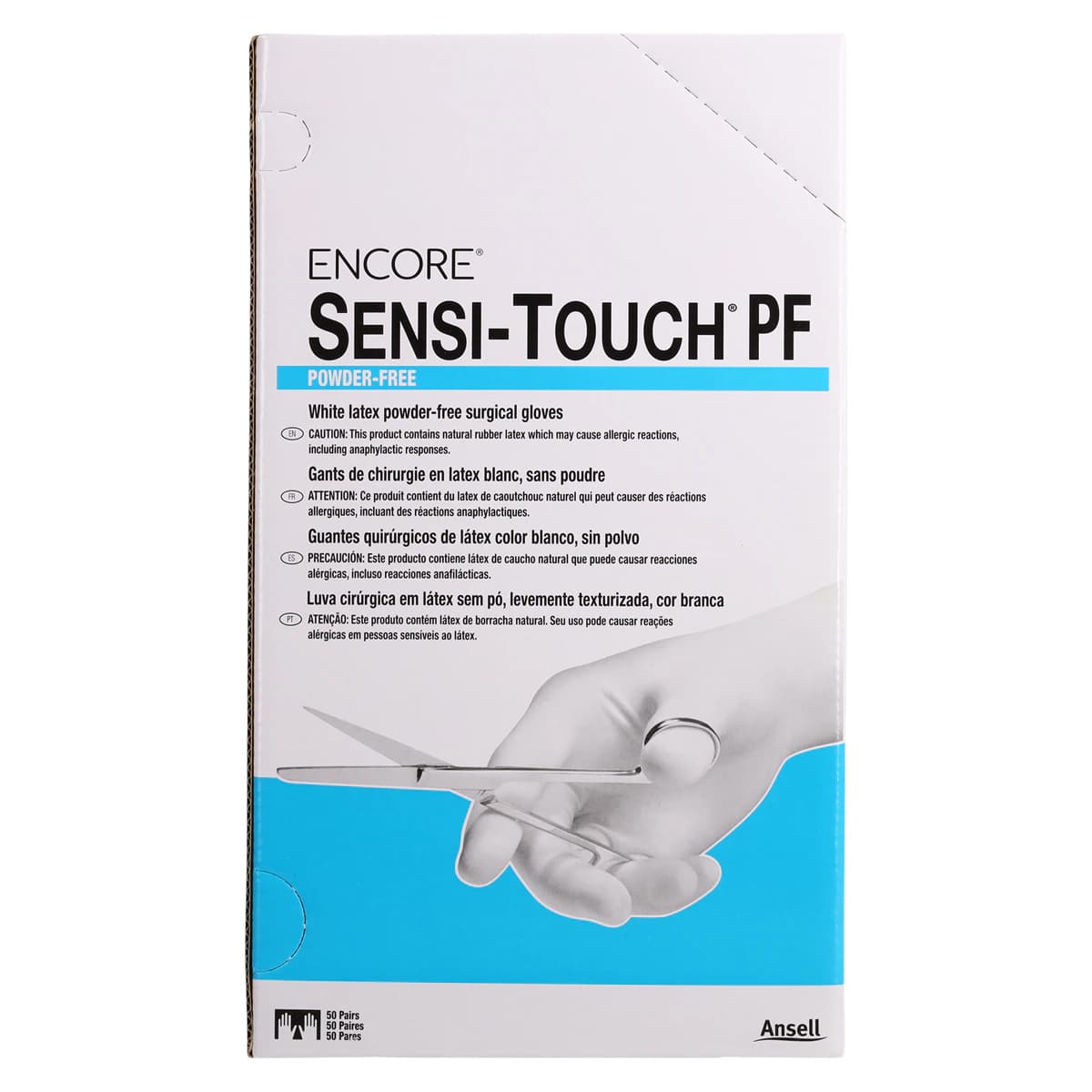 Encore Sensi-Touch Powder-Free Latex Surgical Gloves, Sterile, Size 6, 50 Pairs/Box (100 Gloves) thumbnail 5