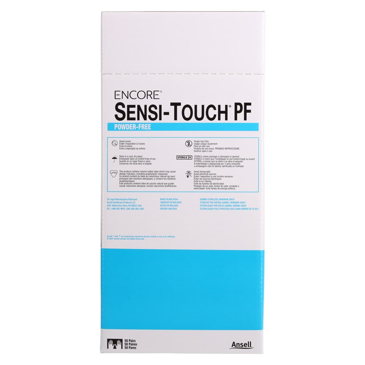 Encore Sensi-Touch Powder-Free Latex Surgical Gloves, Sterile, Size 6, 50 Pairs/Box (100 Gloves) thumbnail 6