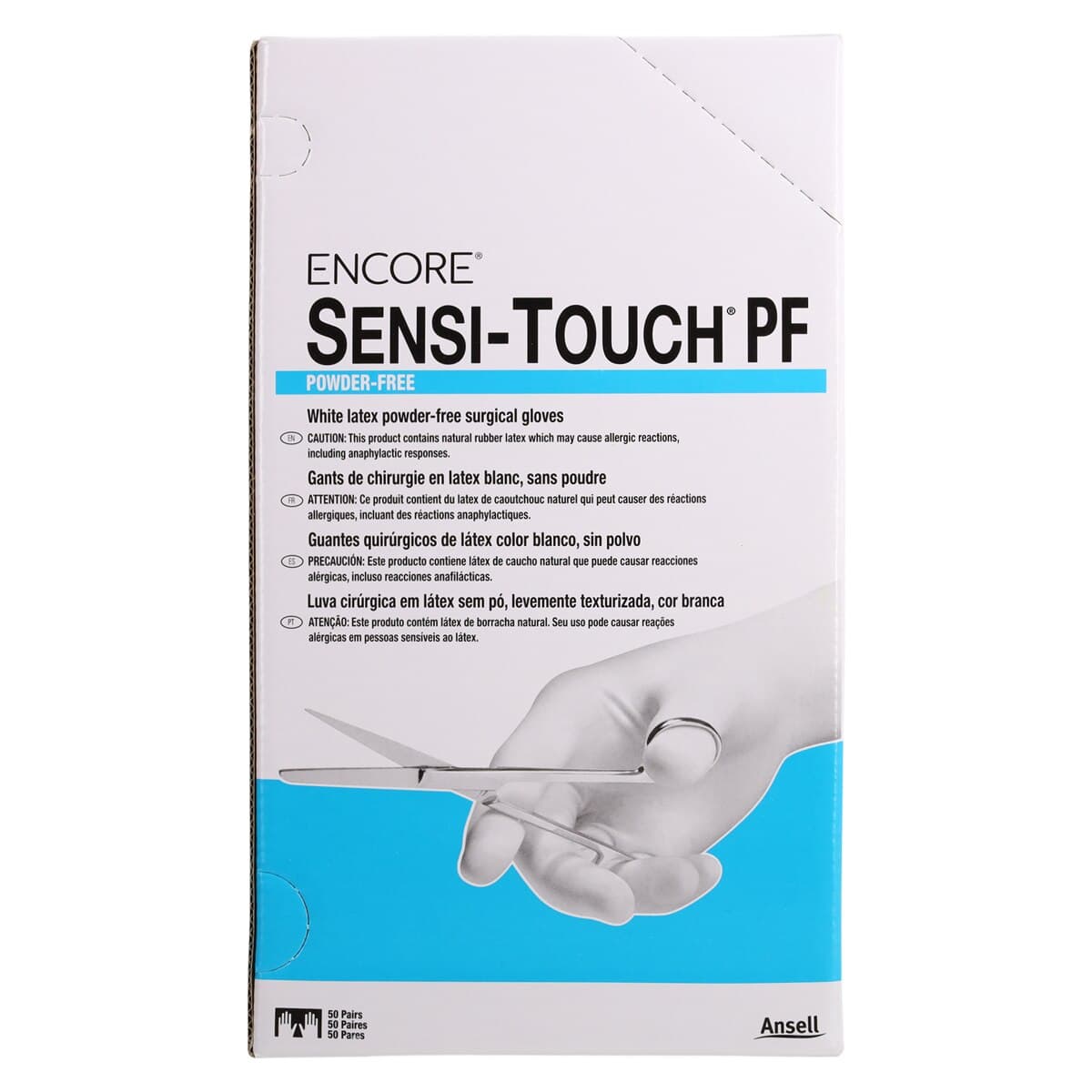 Encore® Sensi-Touch Powder-Free Latex Surgical Gloves, Sterile, Size 7, 50 Pairs/Box thumbnail 6