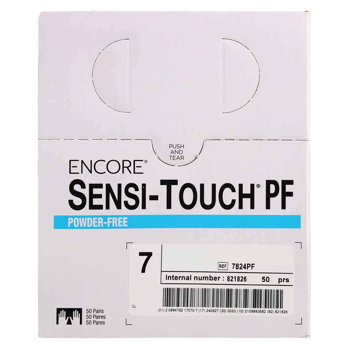 Encore® Sensi-Touch Powder-Free Latex Surgical Gloves, Sterile, Size 7, 50 Pairs/Box thumbnail 7