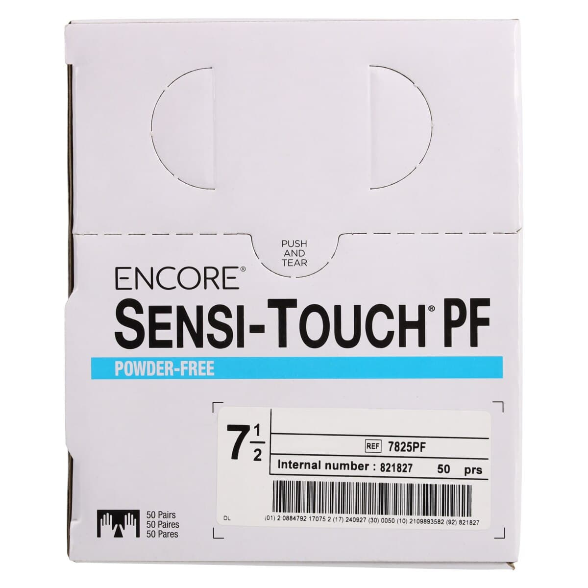 Encore Sensi-Touch Powder-Free Latex Surgical Gloves, Sterile, Size 7.5, White, 50 Pairs/Box thumbnail 7