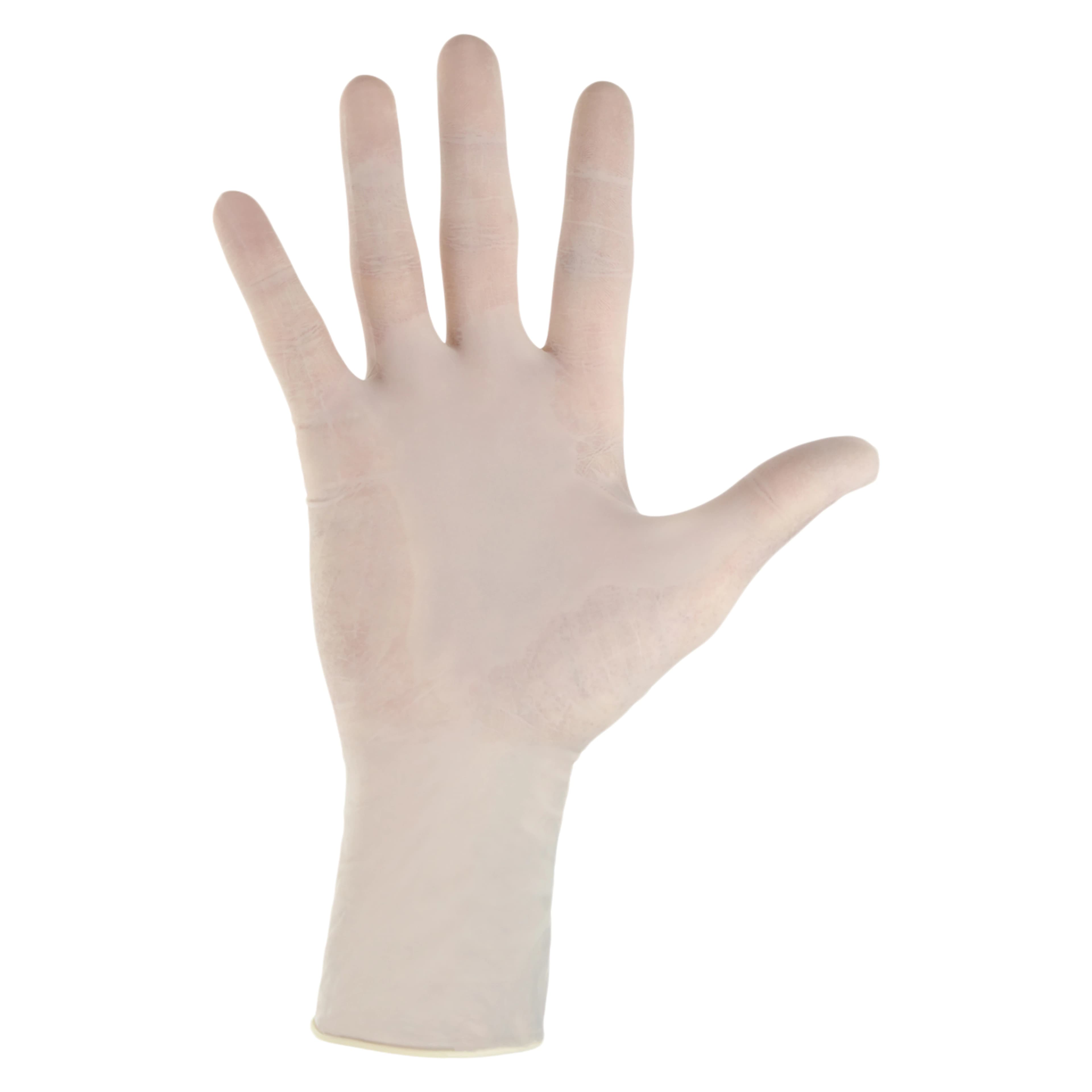 Encore Perry Style 42 Latex Surgical Gloves, Powder-Free, Sterile, Fitted Size 6.5, Natural, 50 Pairs/Box thumbnail 3