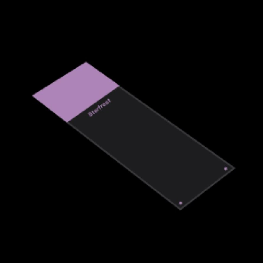 StarFrost Frosted Microscope Slides, 3x1 inch, Lavender, 90° Corners, 1440/Case - Slide StarFrost Adhesive - Image 1