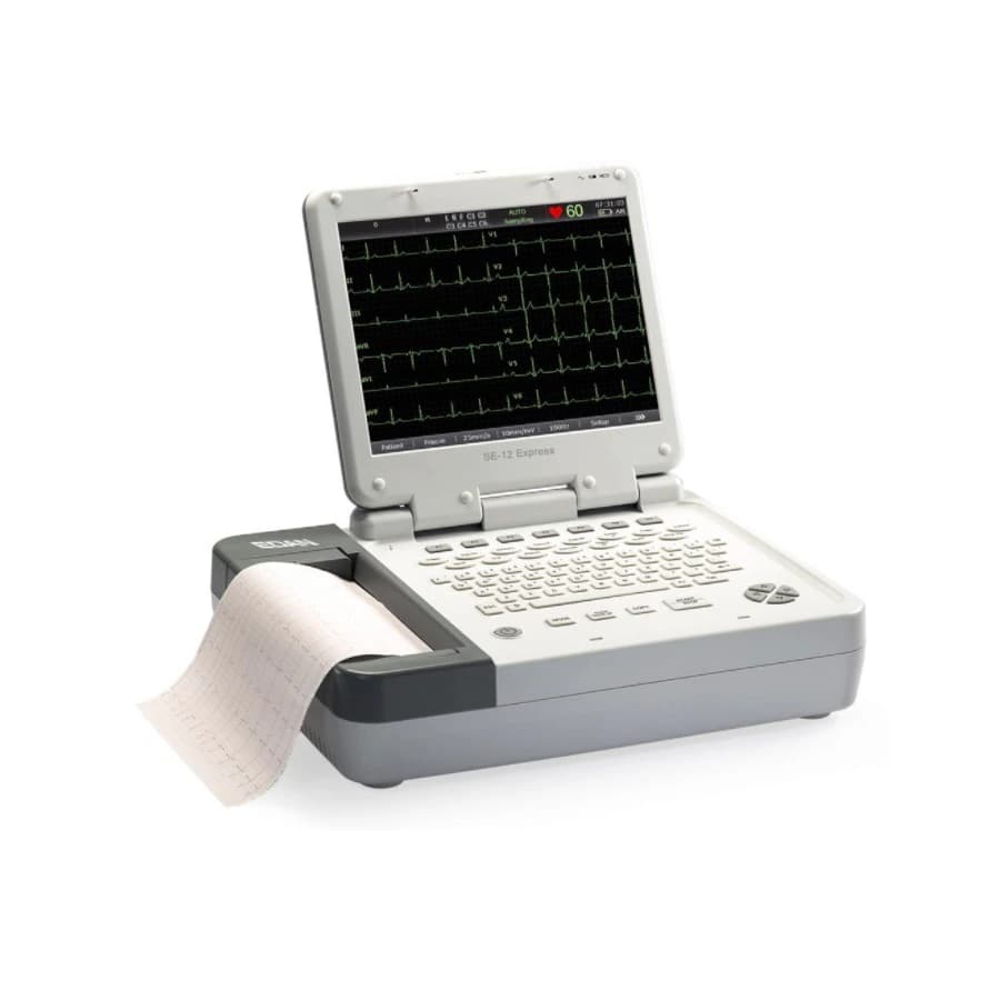 Edan SE-12 Express 12-Channel ECG Machine with Touch Screen, Built-In Data Management and Report Review - ECG SE-12 Express 12-Channel - Image 1